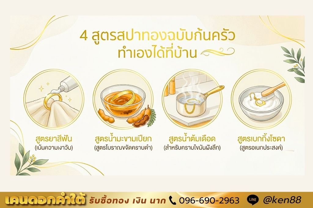 4 สูตรสปาทองฉบับก้นครัว ทำเองได้ที่บ้าน